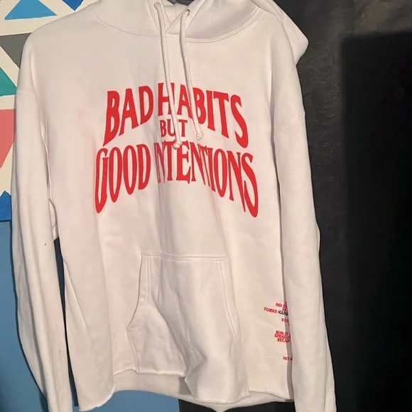 Men Clothing Good Friends Bad Habits Hoodie VLONE Jackets Coats